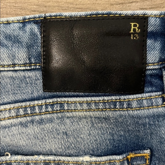 NWT R13 Boy Straight with Rips - Picture 9 of 14